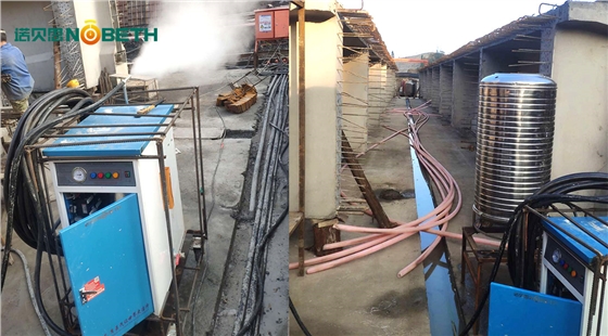 冬季防止受冻，使用四川路桥养护蒸汽发生器